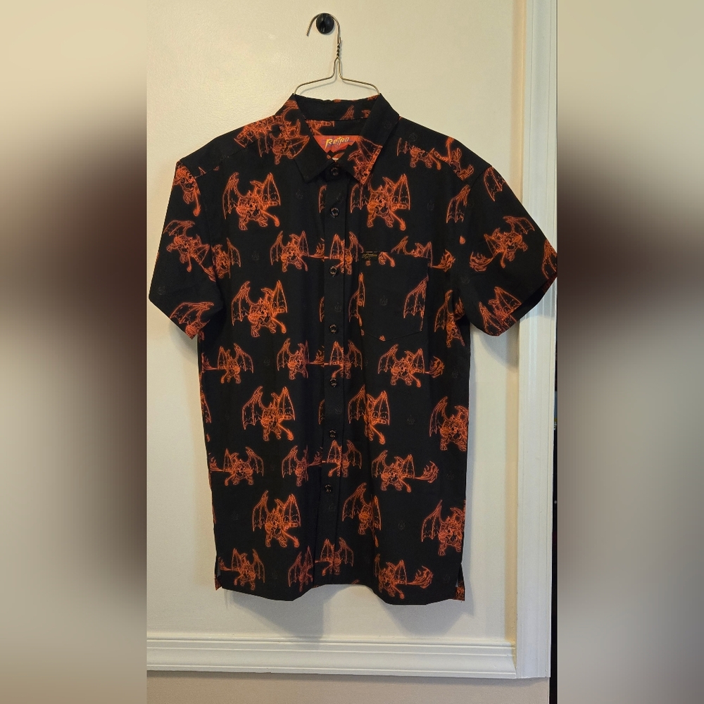 Retro Rifle - Pokémon Evolution 1 of 4 Button Down Short Sleeve Shirt